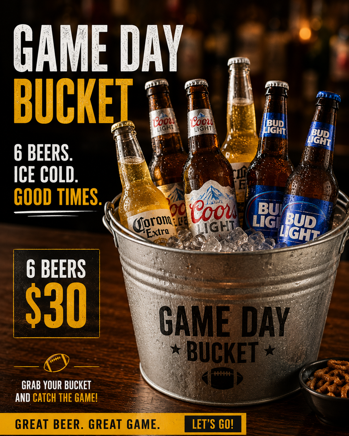 Game Day Bucket-6 beers